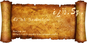 Öhl Szabolcs névjegykártya
